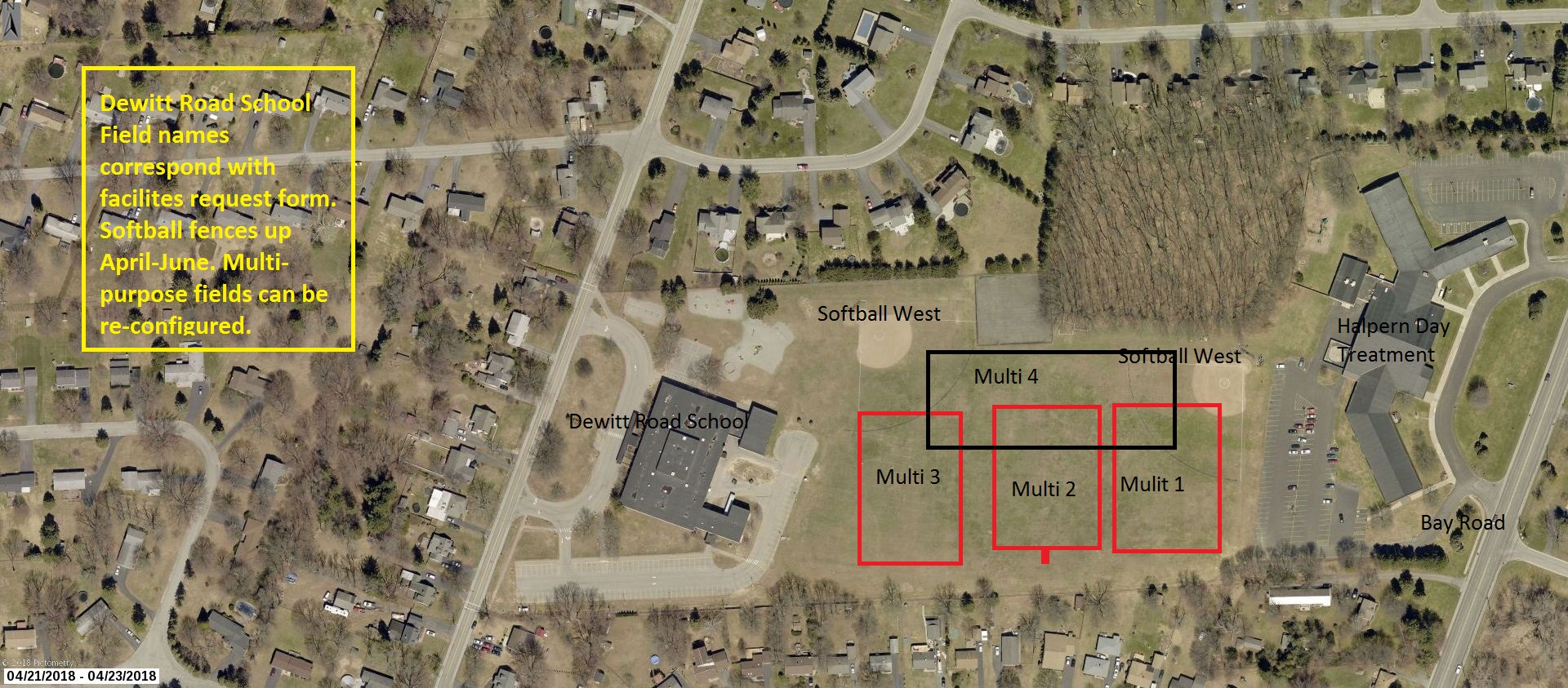 Pictometry Maps of WCSD Schools and Fields ster Central School